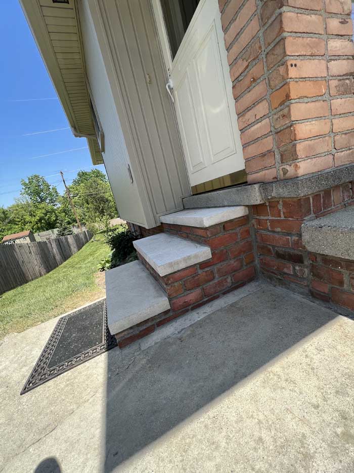 Brick porch restoration project