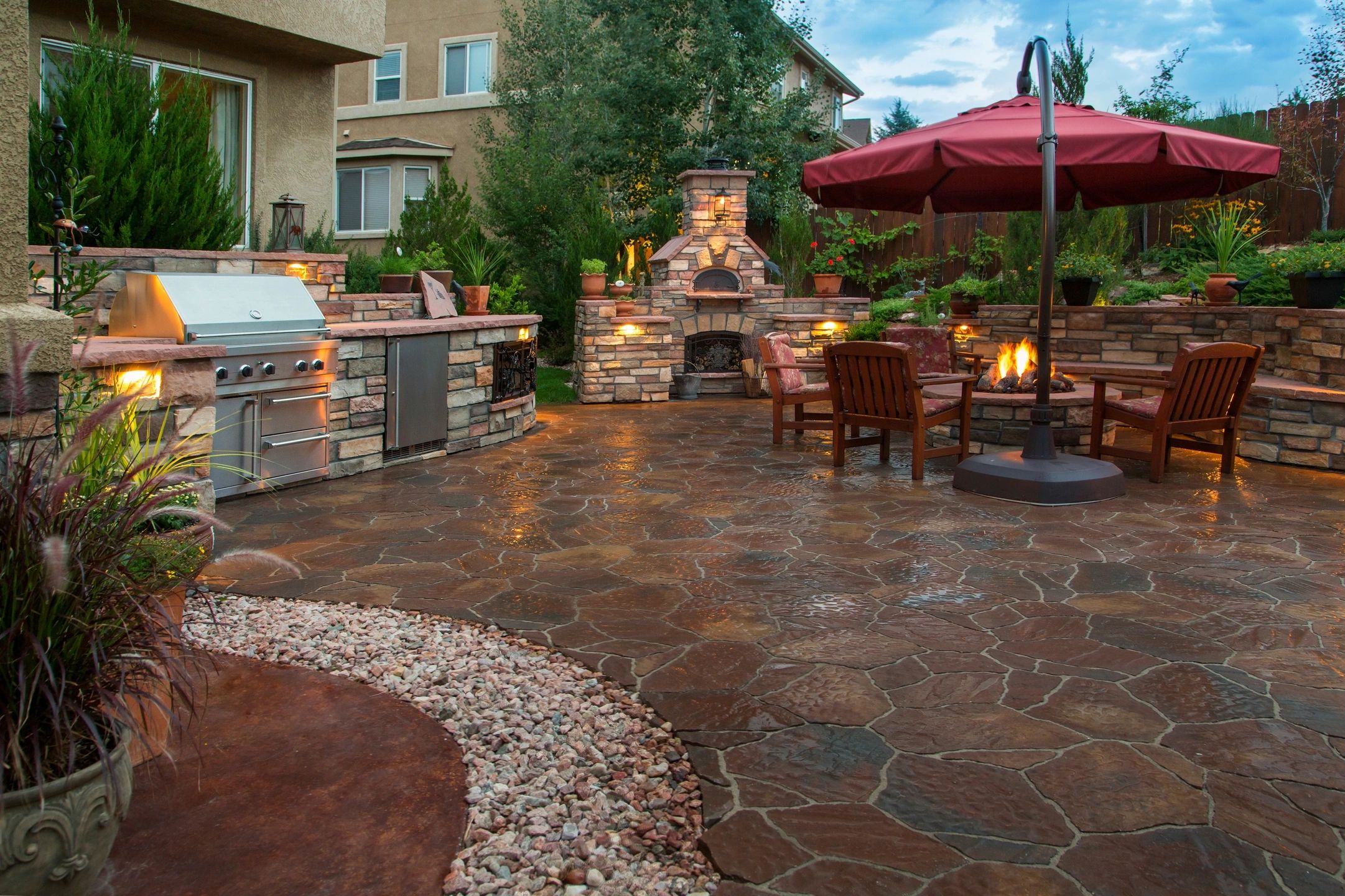 Custom brick paver patio installation in Metro Detroit